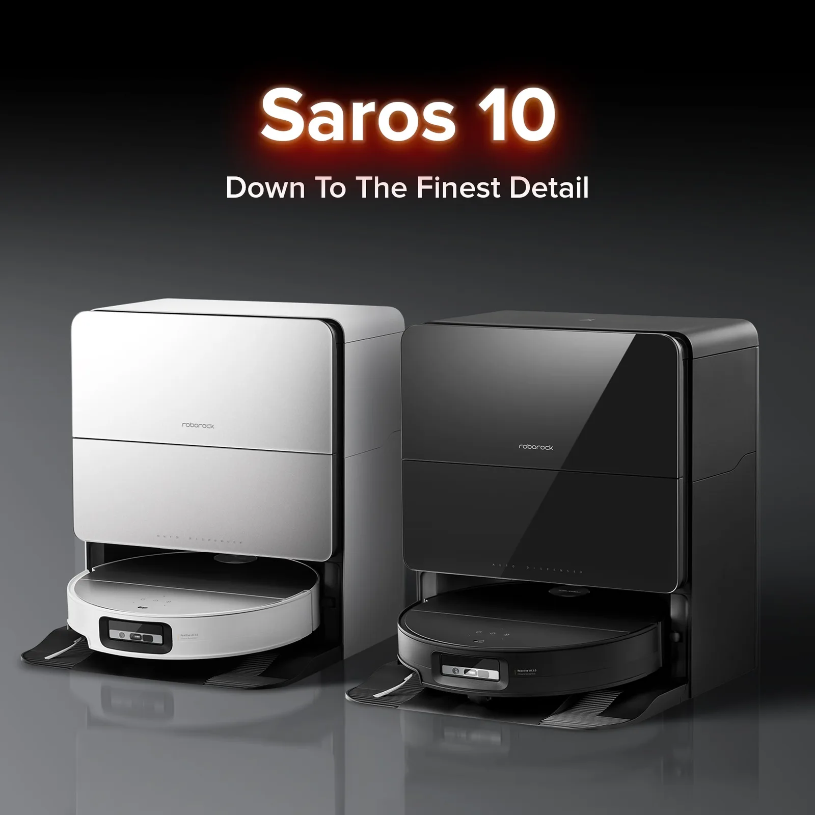 Roborock Saros 10 Saug- und Wischroboter mit einziehbarem LiDAR
